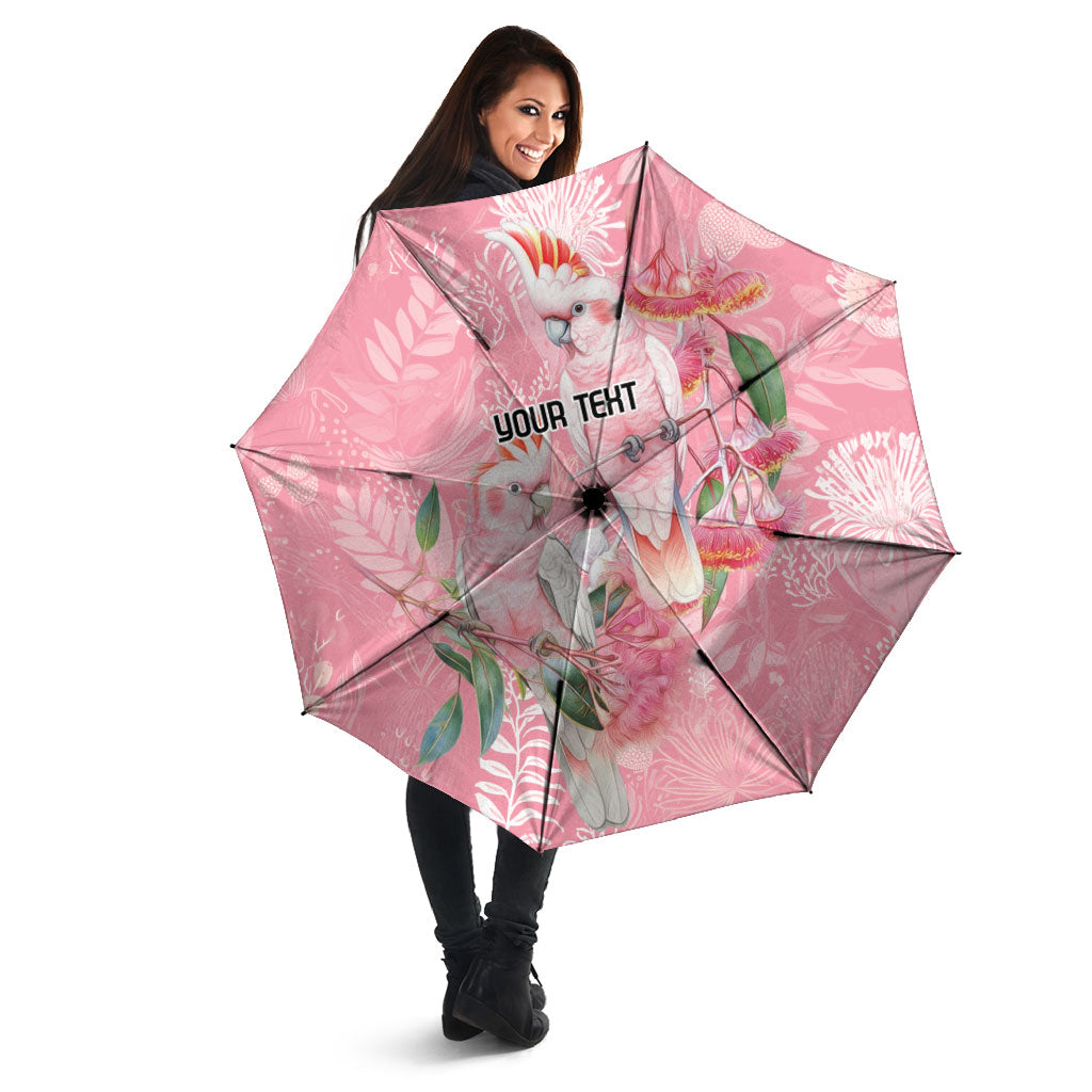 Personalised Galah Cockatoo Eucalyptus Flowers Umbrella Australian Breast Cancer Support Spirit