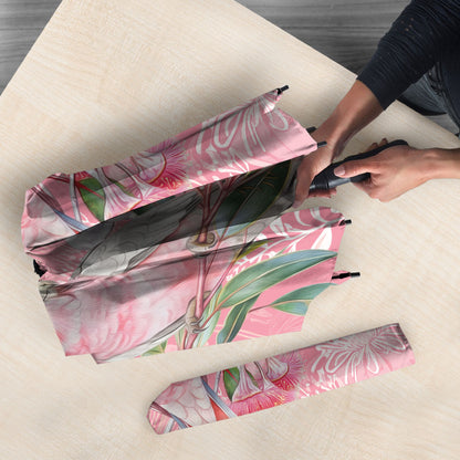 Personalised Galah Cockatoo Eucalyptus Flowers Umbrella Australian Breast Cancer Support Spirit