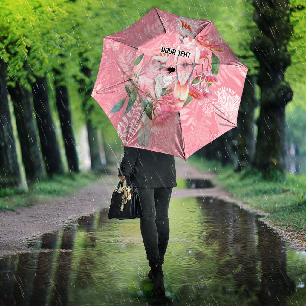 Personalised Galah Cockatoo Eucalyptus Flowers Umbrella Australian Breast Cancer Support Spirit