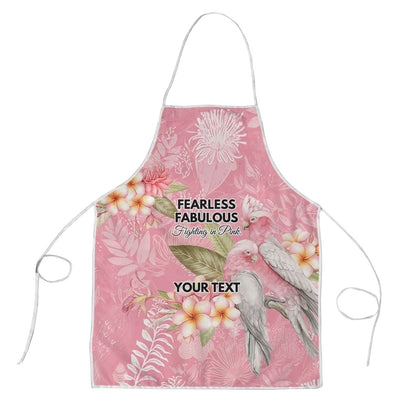 Personalised Galah Cockatoo Fighting in Pink Apron Australian Breast Cancer Support Spirit