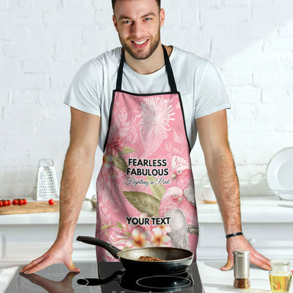 Personalised Galah Cockatoo Fighting in Pink Apron Australian Breast Cancer Support Spirit