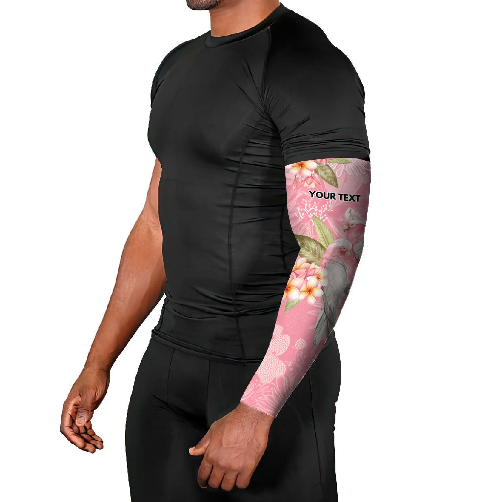 Personalised Galah Cockatoo Fighting in Pink Arm Sleeves Australian Breast Cancer Support Spirit