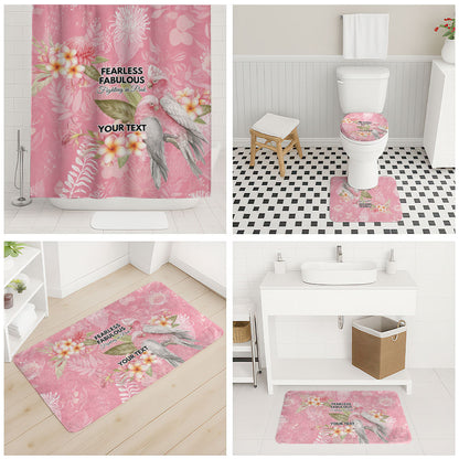Personalised Galah Cockatoo Fighting in Pink Bathroom Set Australian Breast Cancer Support Spirit