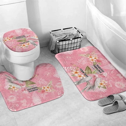 Personalised Galah Cockatoo Fighting in Pink Bathroom Set Australian Breast Cancer Support Spirit