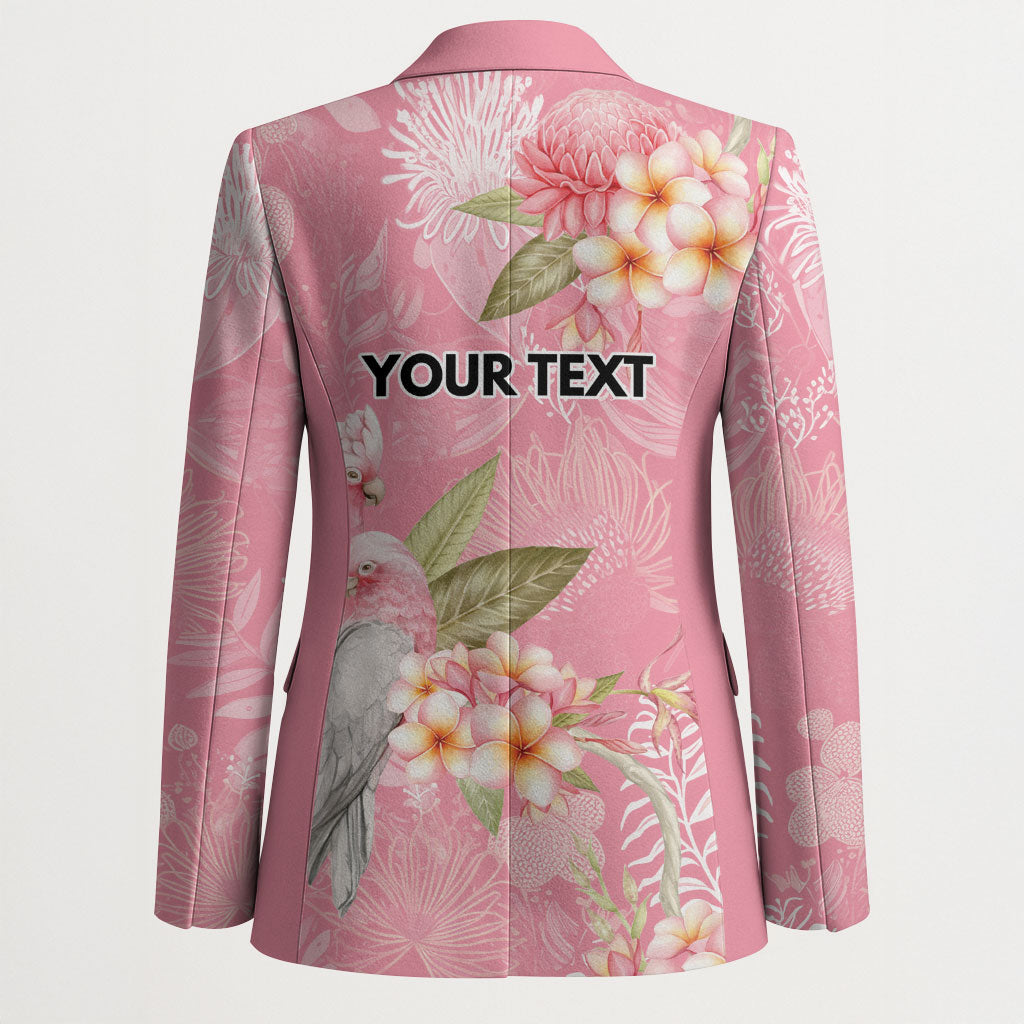 Personalised Galah Cockatoo Fighting in Pink Blazer Australian Breast Cancer Support Spirit