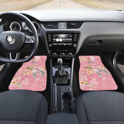 Personalised Galah Cockatoo Fighting in Pink Car Mats Australian Breast Cancer Support Spirit