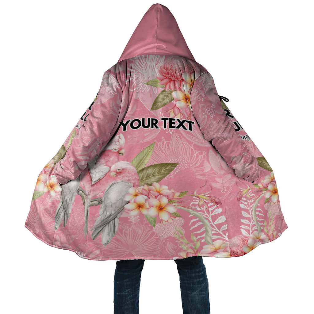 Personalised Galah Cockatoo Fighting in Pink Cloak Australian Breast Cancer Support Spirit