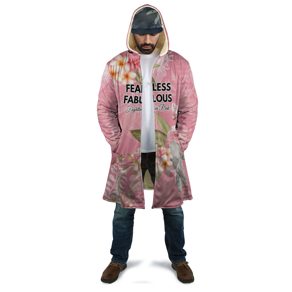 Personalised Galah Cockatoo Fighting in Pink Cloak Australian Breast Cancer Support Spirit