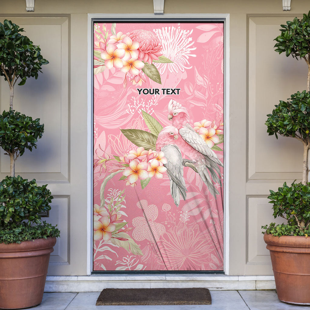 Personalised Galah Cockatoo Fighting in Pink Door Cover Australian Breast Cancer Support Spirit
