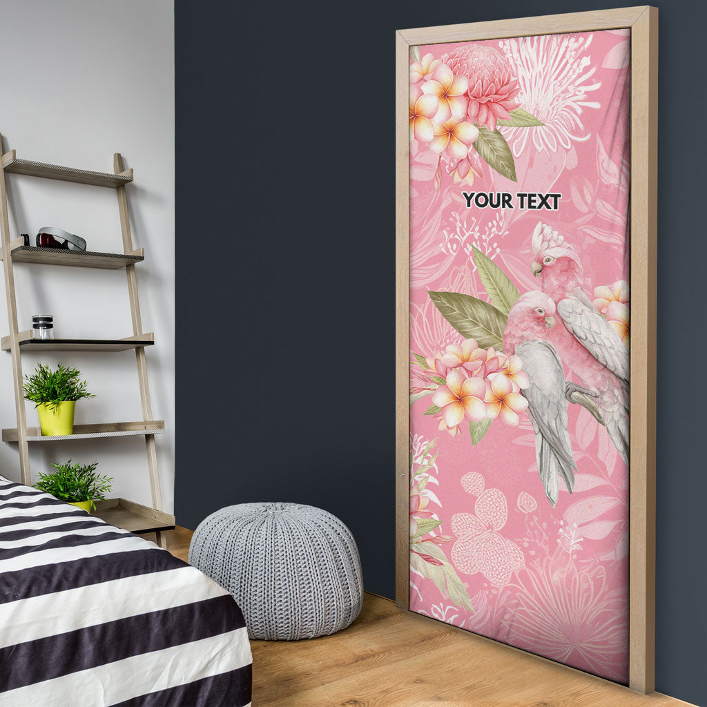 Personalised Galah Cockatoo Fighting in Pink Door Cover Australian Breast Cancer Support Spirit