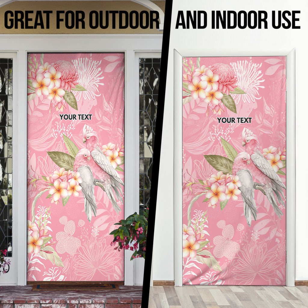 Personalised Galah Cockatoo Fighting in Pink Door Cover Australian Breast Cancer Support Spirit