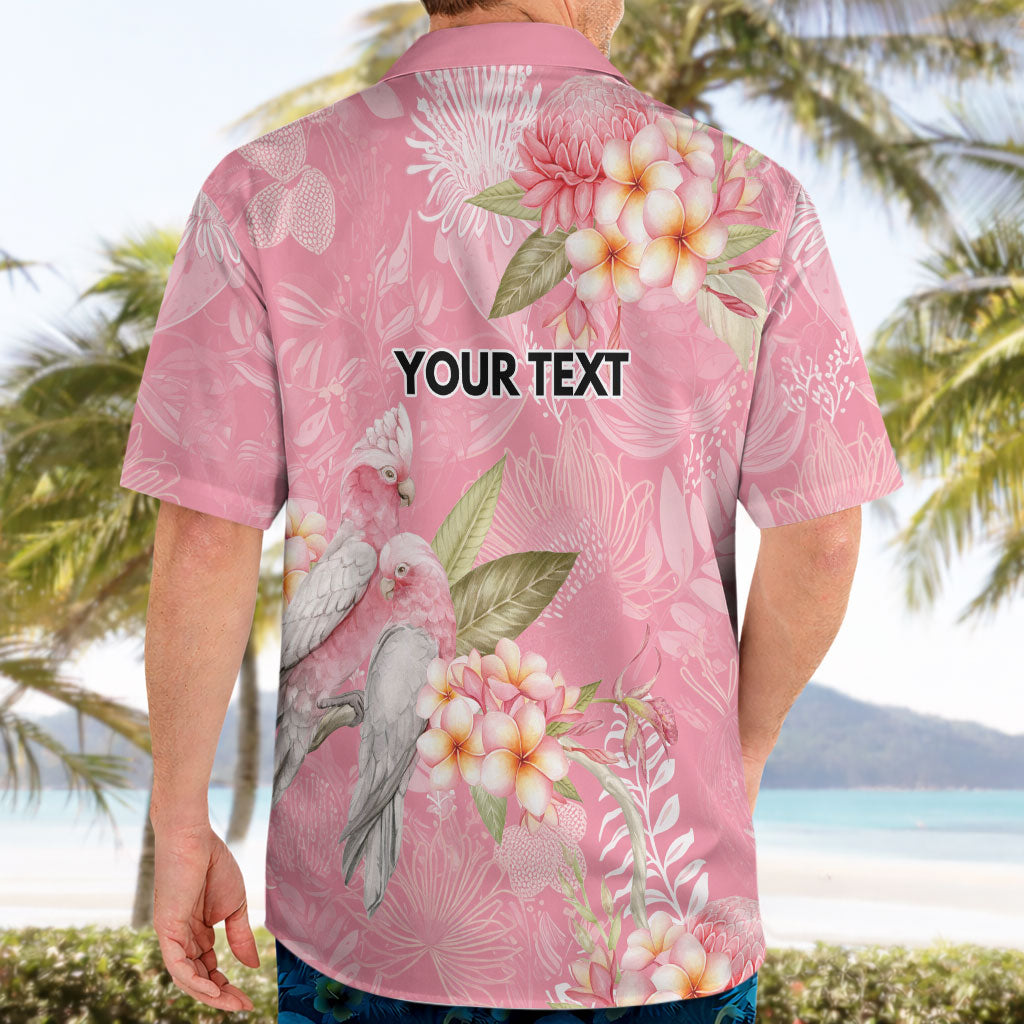 Personalised Galah Cockatoo Fighting in Pink Hawaiian Shirt Australian Breast Cancer Support Spirit