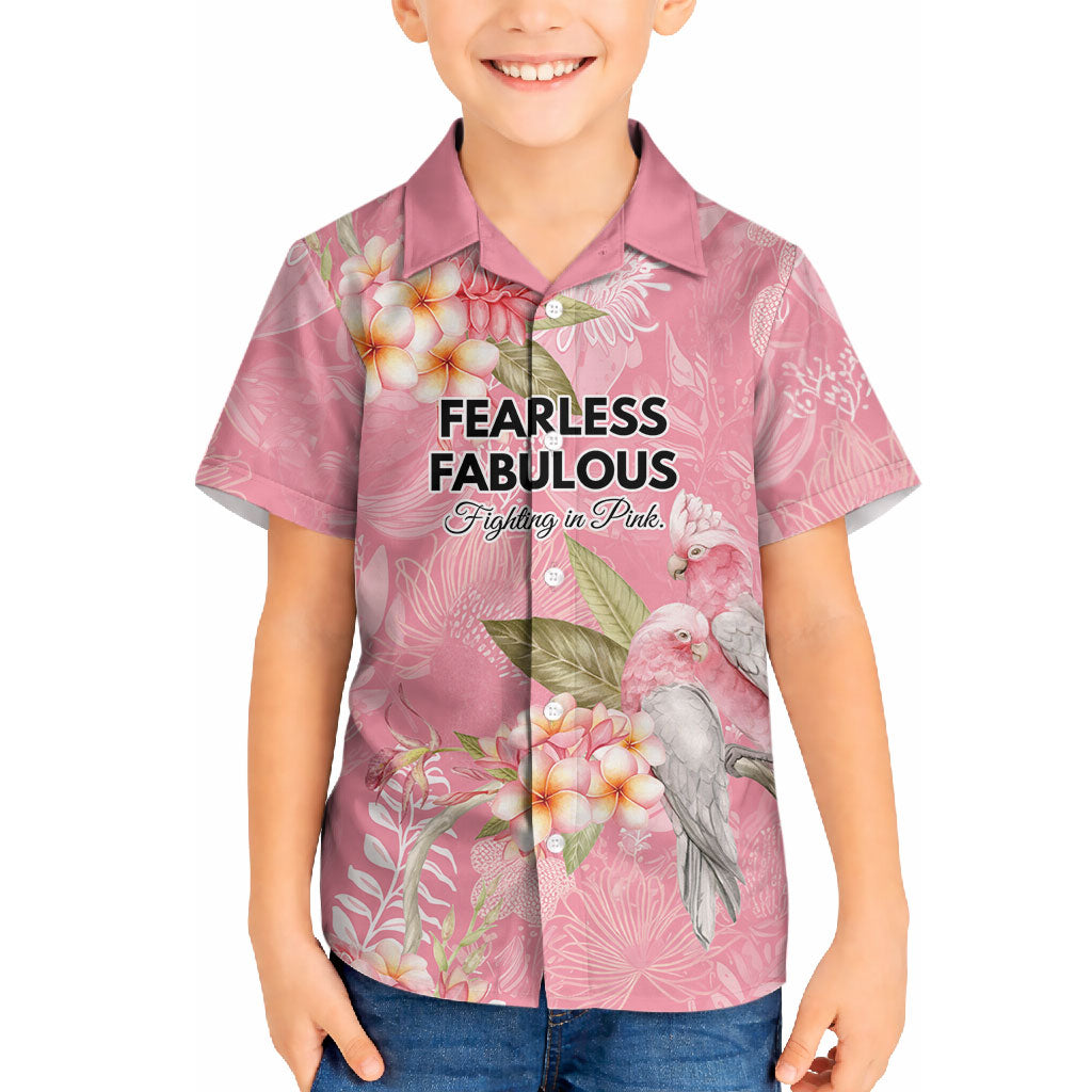 Personalised Galah Cockatoo Fighting in Pink Hawaiian Shirt Australian Breast Cancer Support Spirit