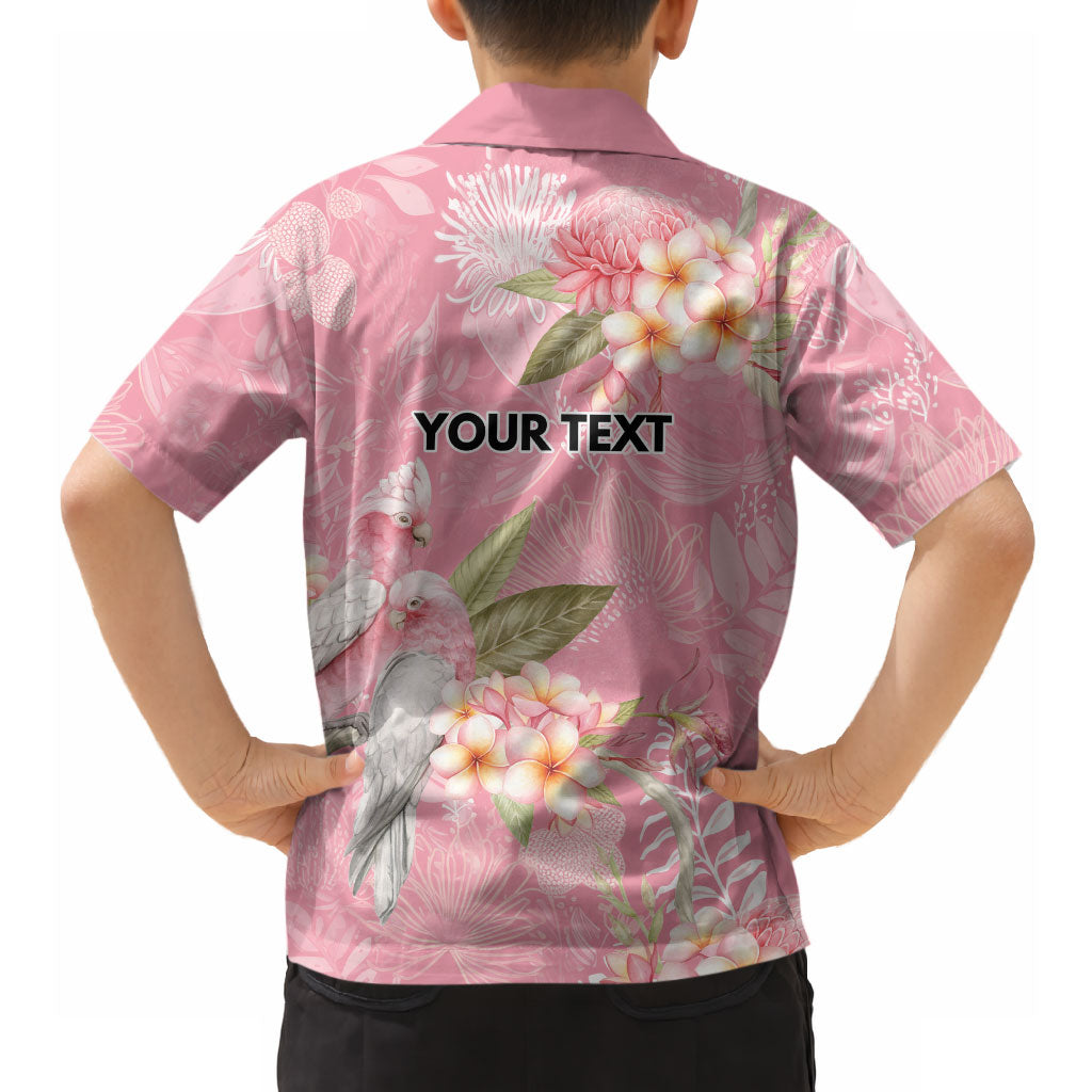 Personalised Galah Cockatoo Fighting in Pink Hawaiian Shirt Australian Breast Cancer Support Spirit