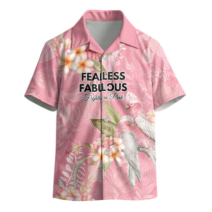Personalised Galah Cockatoo Fighting in Pink Kid Hawaiian Shirt Australian Breast Cancer Support Spirit