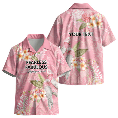 Personalised Galah Cockatoo Fighting in Pink Kid Hawaiian Shirt Australian Breast Cancer Support Spirit