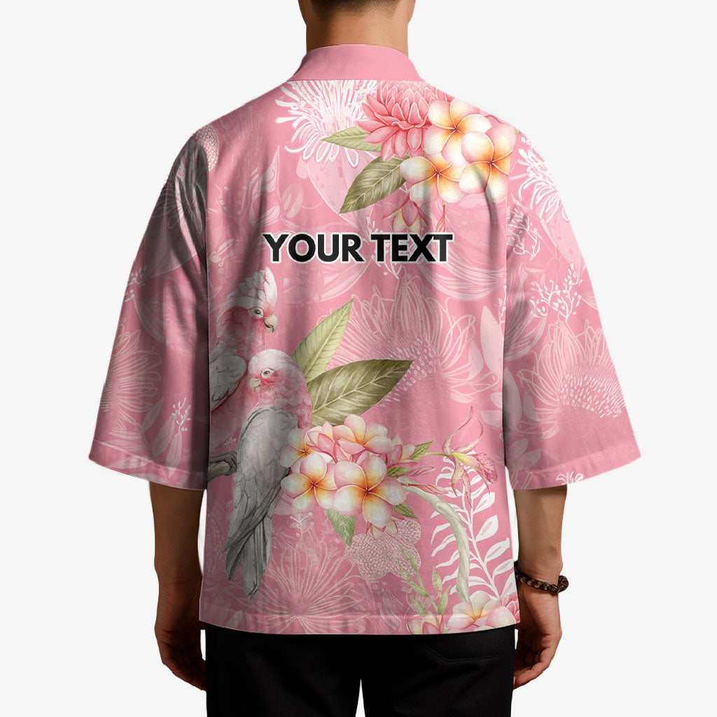 Personalised Galah Cockatoo Fighting in Pink Kimono Australian Breast Cancer Support Spirit