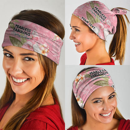 Personalised Galah Cockatoo Fighting in Pink Neck Gaiter Australian Breast Cancer Support Spirit