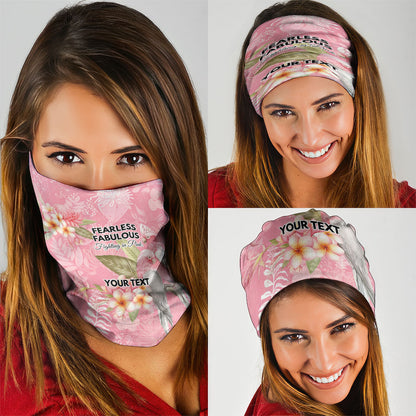 Personalised Galah Cockatoo Fighting in Pink Neck Gaiter Australian Breast Cancer Support Spirit