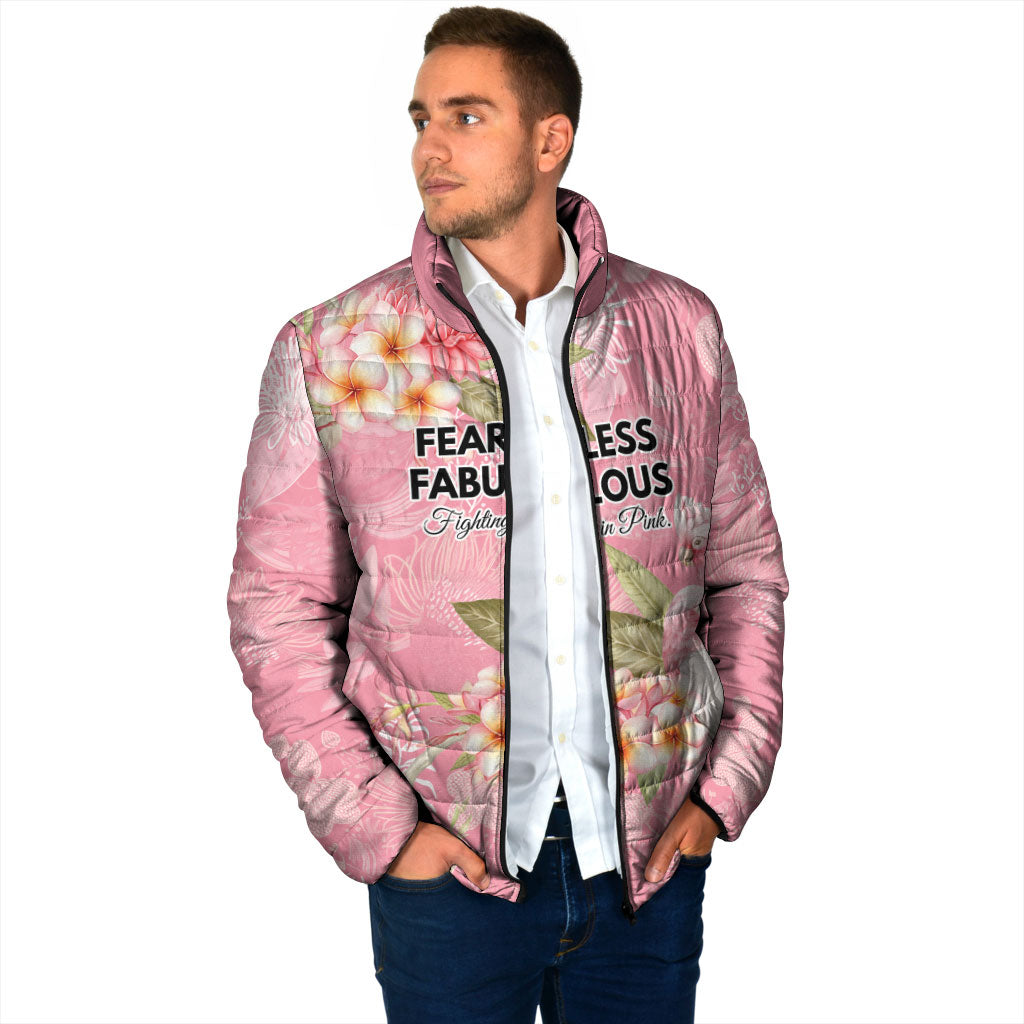 Personalised Galah Cockatoo Fighting in Pink Padded Jacket Australian Breast Cancer Support Spirit