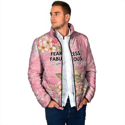 Personalised Galah Cockatoo Fighting in Pink Padded Jacket Australian Breast Cancer Support Spirit