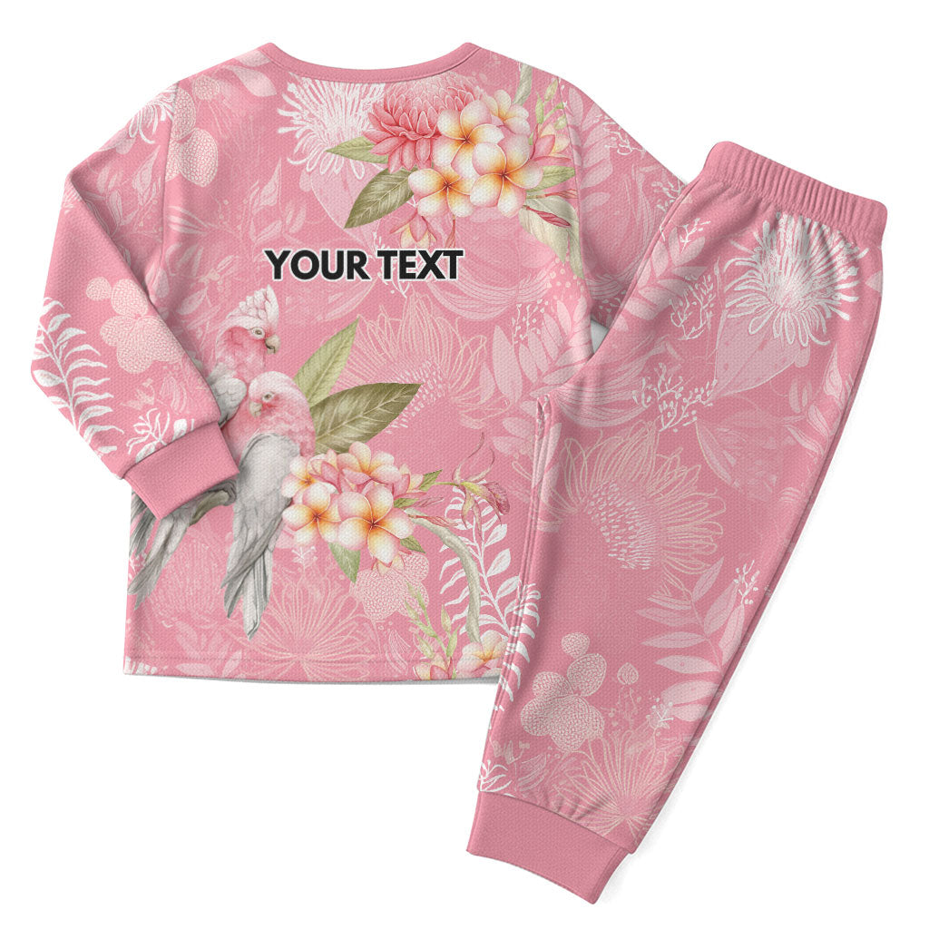 Personalised Galah Cockatoo Fighting in Pink Christmas Pajama Set Australian Breast Cancer Support Spirit