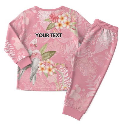 Personalised Galah Cockatoo Fighting in Pink Christmas Pajama Set Australian Breast Cancer Support Spirit