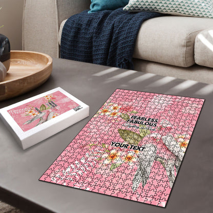 Personalised Galah Cockatoo Fighting in Pink Puzzle Australian Breast Cancer Support Spirit
