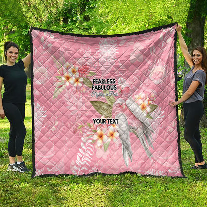 Personalised Galah Cockatoo Fighting in Pink Quilt Australian Breast Cancer Support Spirit