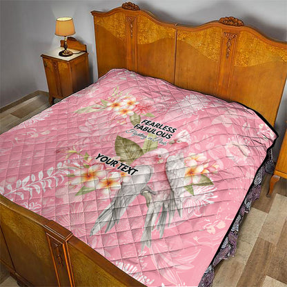 Personalised Galah Cockatoo Fighting in Pink Quilt Australian Breast Cancer Support Spirit
