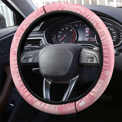 Galah Cockatoo Fighting in Pink Steering Wheel Cover Australian Breast Cancer Support Spirit