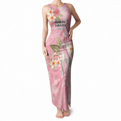 Personalised Galah Cockatoo Fighting in Pink Tank Maxi Dress Australian Breast Cancer Support Spirit