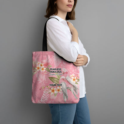 Personalised Galah Cockatoo Fighting in Pink Tote Bag Australian Breast Cancer Support Spirit