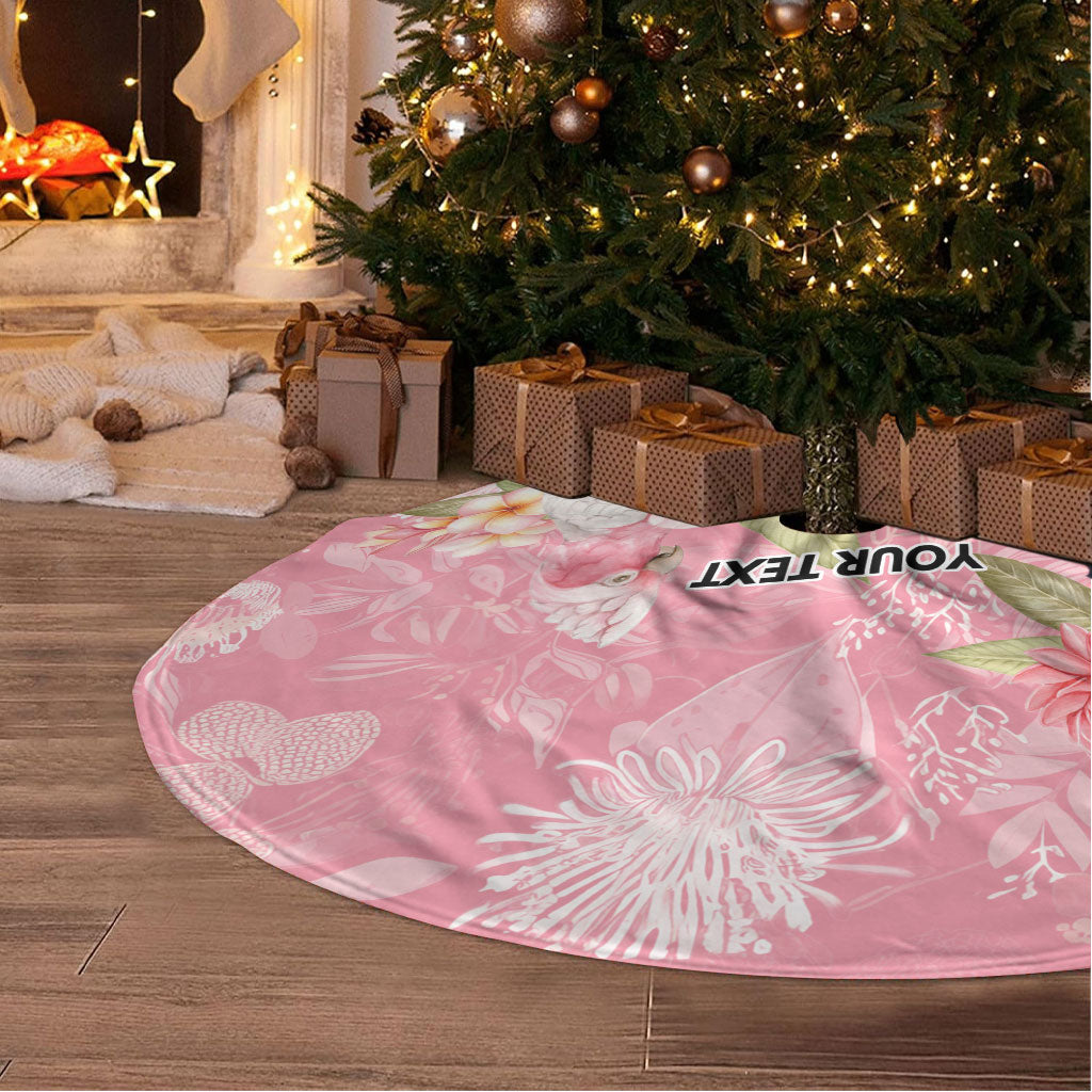 Personalised Galah Cockatoo Fighting in Pink Tree Skirt Australian Breast Cancer Support Spirit