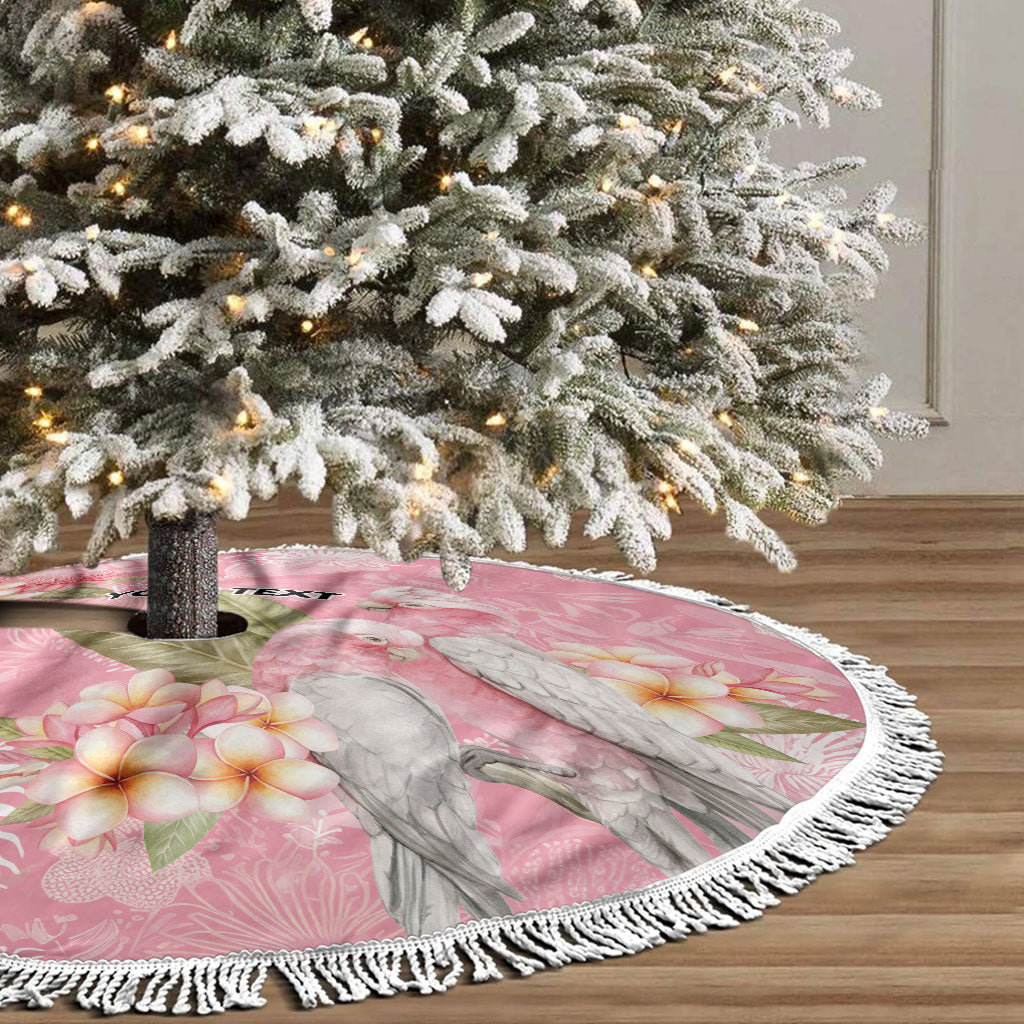 Personalised Galah Cockatoo Fighting in Pink Tree Skirt Australian Breast Cancer Support Spirit