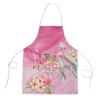 Personalised I Wear Pink For The Fight Apron Australian Breast Cancer Support Spirit