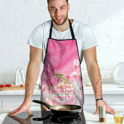 Personalised I Wear Pink For The Fight Apron Australian Breast Cancer Support Spirit