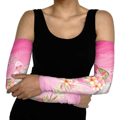 Personalised I Wear Pink For The Fight Arm Sleeves Australian Breast Cancer Support Spirit