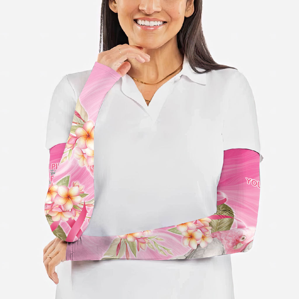 Personalised I Wear Pink For The Fight Arm Sleeves Australian Breast Cancer Support Spirit