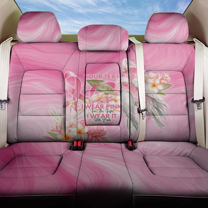 Personalised I Wear Pink For The Fight Back Car Seat Cover Australian Breast Cancer Support Spirit