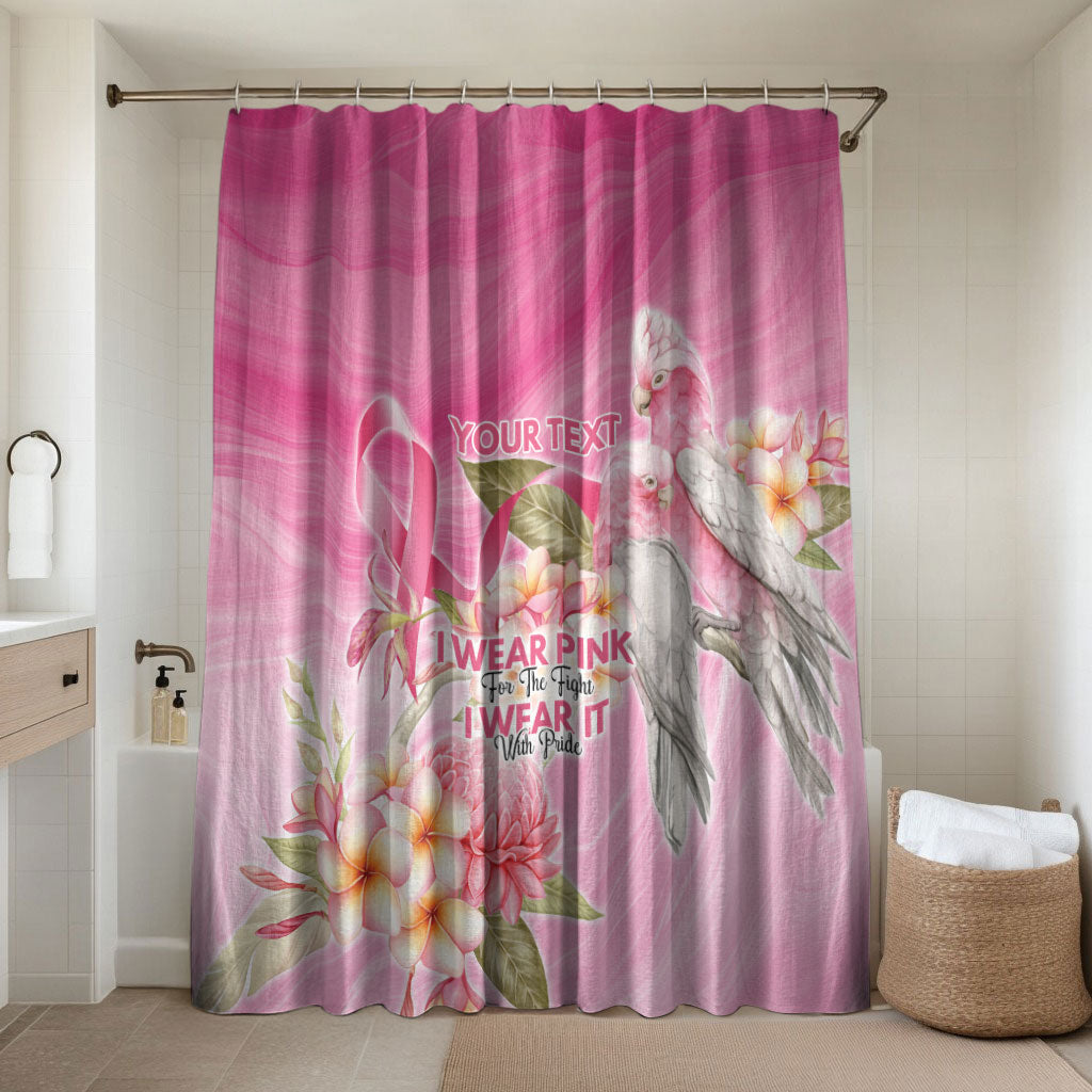 Personalised I Wear Pink For The Fight Bathroom Set Australian Breast Cancer Support Spirit