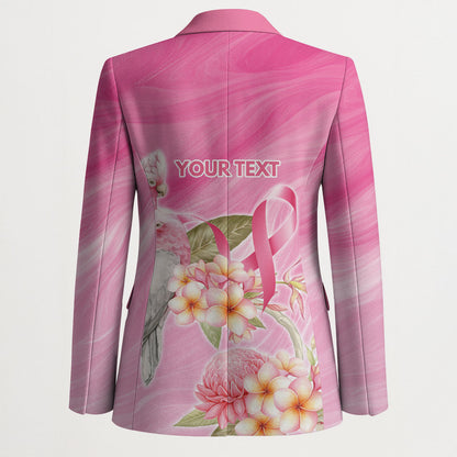 Personalised I Wear Pink For The Fight Blazer Australian Breast Cancer Support Spirit