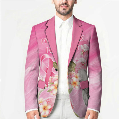Personalised I Wear Pink For The Fight Blazer Australian Breast Cancer Support Spirit