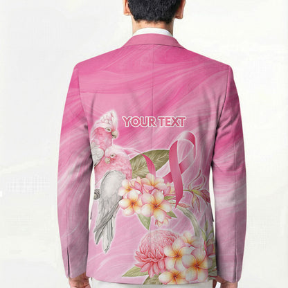 Personalised I Wear Pink For The Fight Blazer Australian Breast Cancer Support Spirit