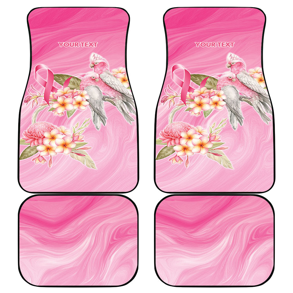 Personalised I Wear Pink For The Fight Car Mats Australian Breast Cancer Support Spirit