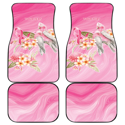 Personalised I Wear Pink For The Fight Car Mats Australian Breast Cancer Support Spirit
