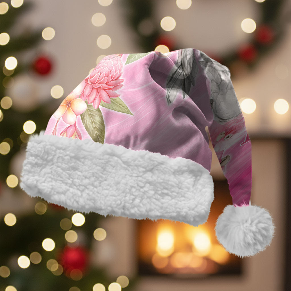 Personalised I Wear Pink For The Fight Christmas Santa Hat Australian Breast Cancer Support Spirit