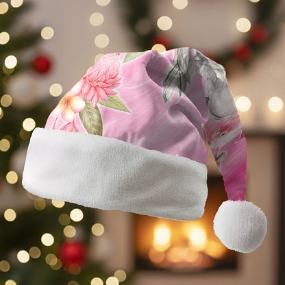 Personalised I Wear Pink For The Fight Christmas Santa Hat Australian Breast Cancer Support Spirit