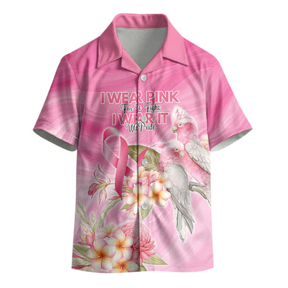 Personalised I Wear Pink For The Fight Kid Hawaiian Shirt Australian Breast Cancer Support Spirit