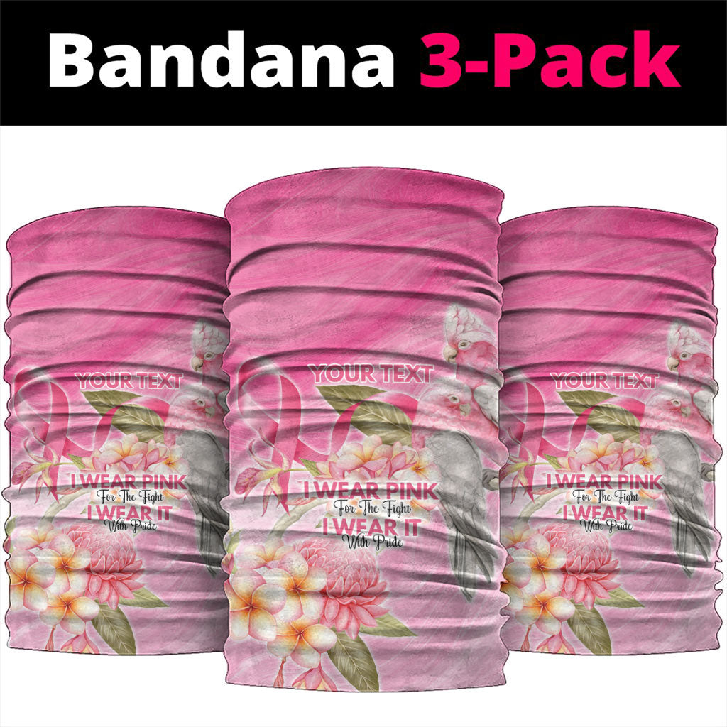 Personalised I Wear Pink For The Fight Neck Gaiter Australian Breast Cancer Support Spirit